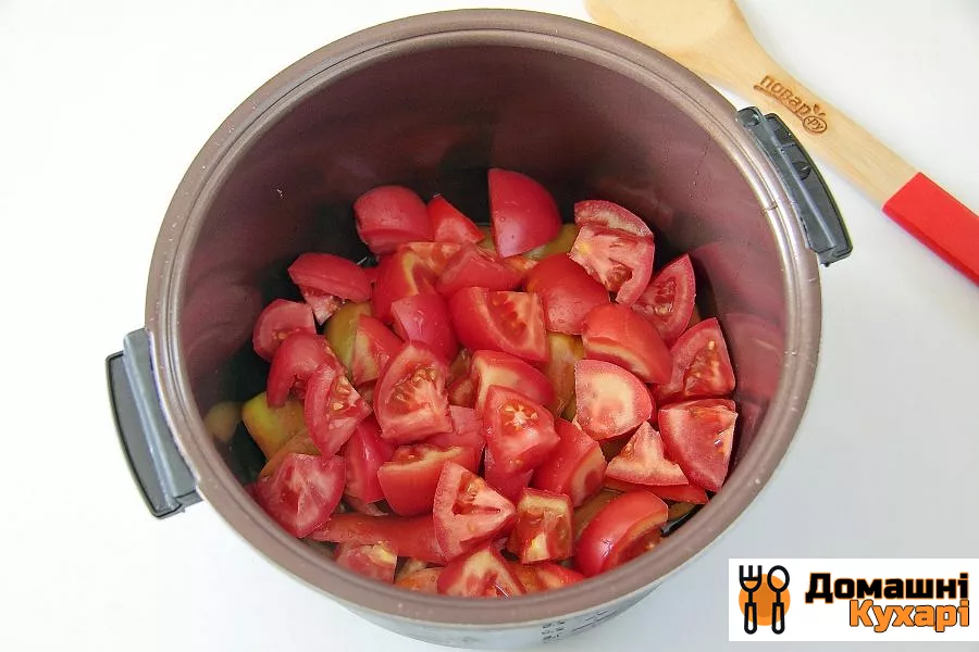 Баклажани з перцями і помідорами - фото крок 4