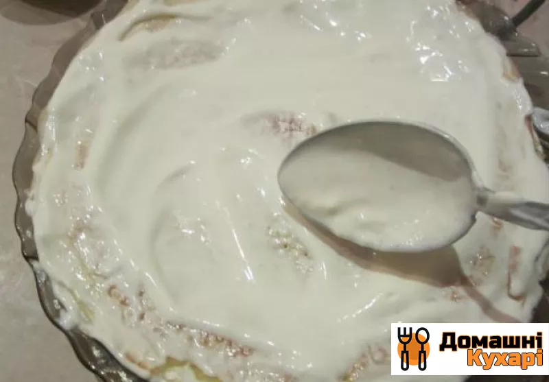 Млинцевий торт зі сметанним кремом - фото крок 3