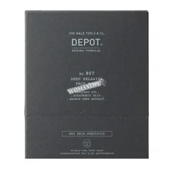 Depot 807 Заспокійлива, зволожуюча і живильна маска, №12*13мл