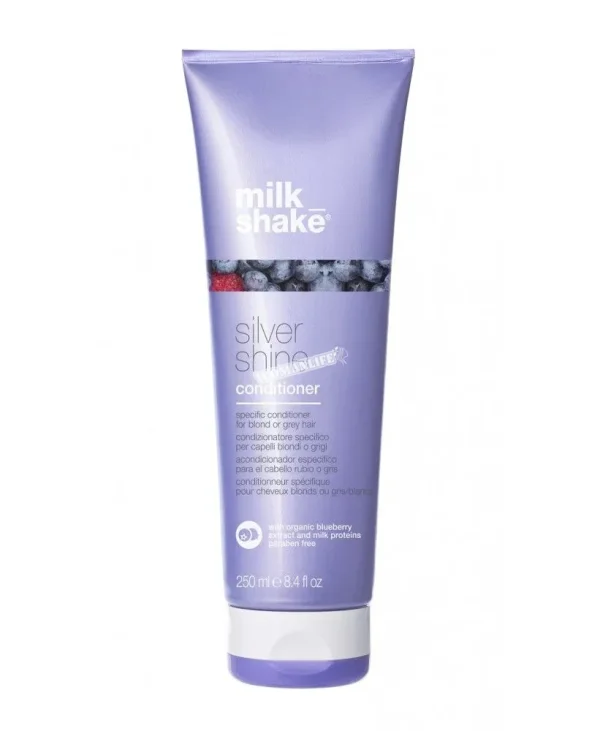 milk_shake silver shine Спеціальний кондиціонер для освітленого або сивого волосся, 250мл