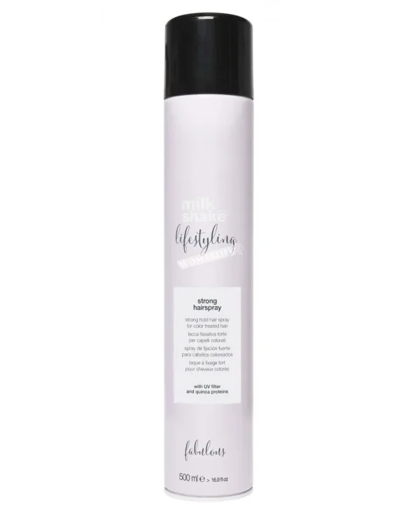 milk_shake lifestyling strong hairspray Лак сильної фіксації для фарбованого волосся, 500мл