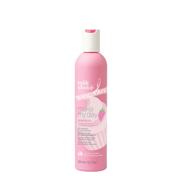 milk_shake make my day go pink молочний шампунь з полуничним роматом, 300мл