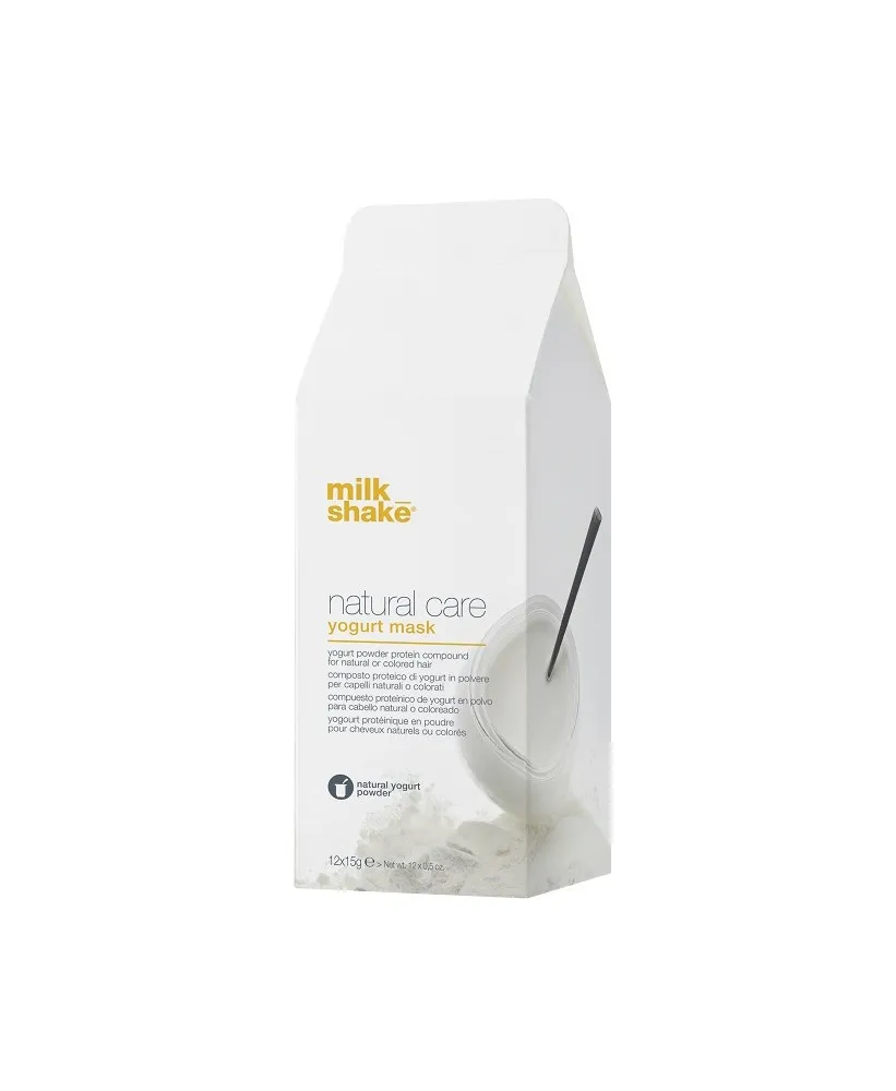 milk_shake natural care yogurt mask Йогуртовий протеїновий порошок для нефарбованого і фарбованого волосся, 15г*№12