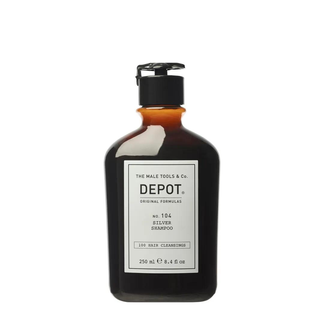 Depot 104 Спеціальний шампунь для сивого, світлих або знебарвленого волосся, 250мл