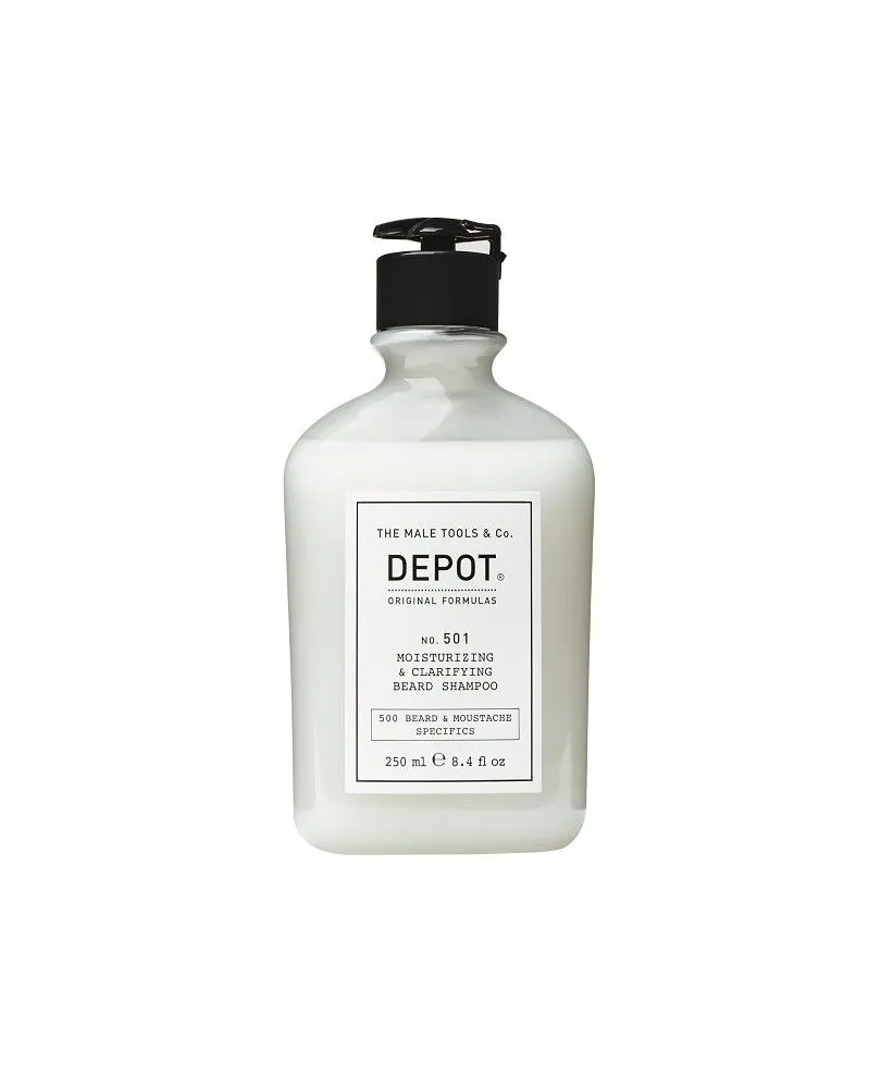 Depot 501 Зволожуючий і очищующий шампунь для бороди, 250мл