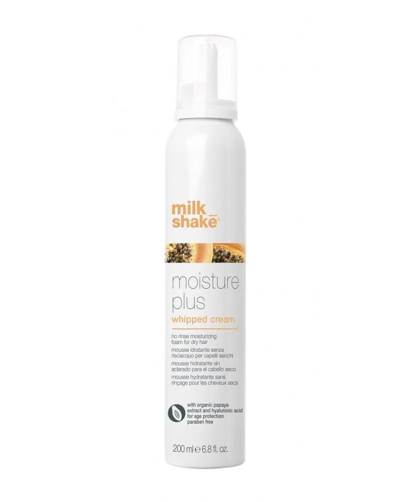 milk_shake moisture plus whipped cream Зволожуючий мус для сухого і зневодненого волосся, 200мл
