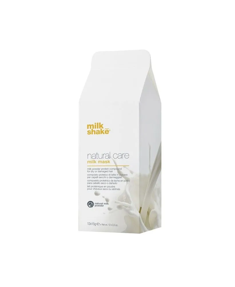 milk_shake natural care milk mask Протеїновий порошок для сухого пошкодженого волосся, 15г №12