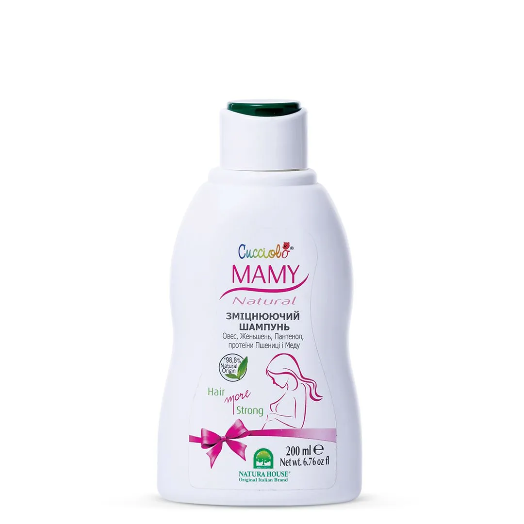 Natura House Mamy Cucciolo зміцнюючий шампунь для вагітних, 200мл