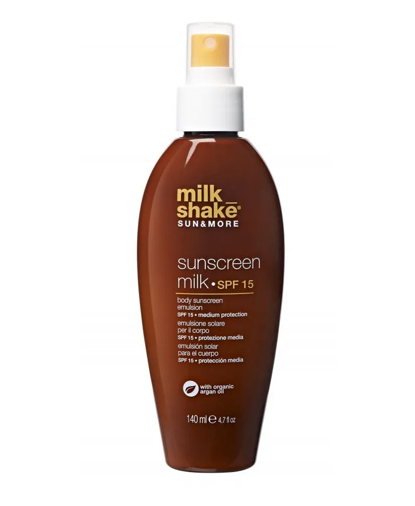 milk_shake sun&more sunscreen milk SPF 15 Сонцезахисна емульсія для тіла, 140мл