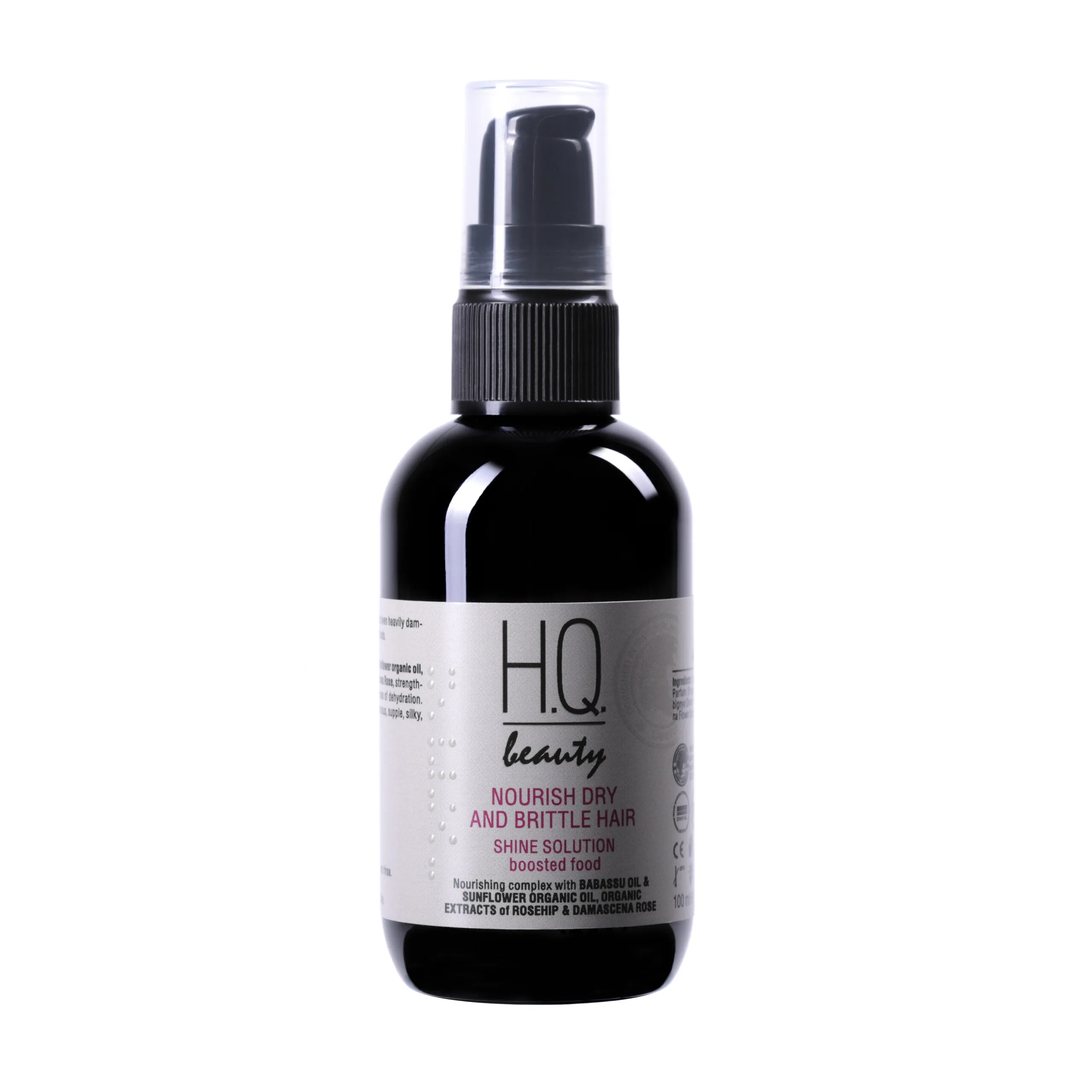 H.Q.Beauty НУРІШ Шайн Солюшен Флюїд для блиску волосся, 100мл