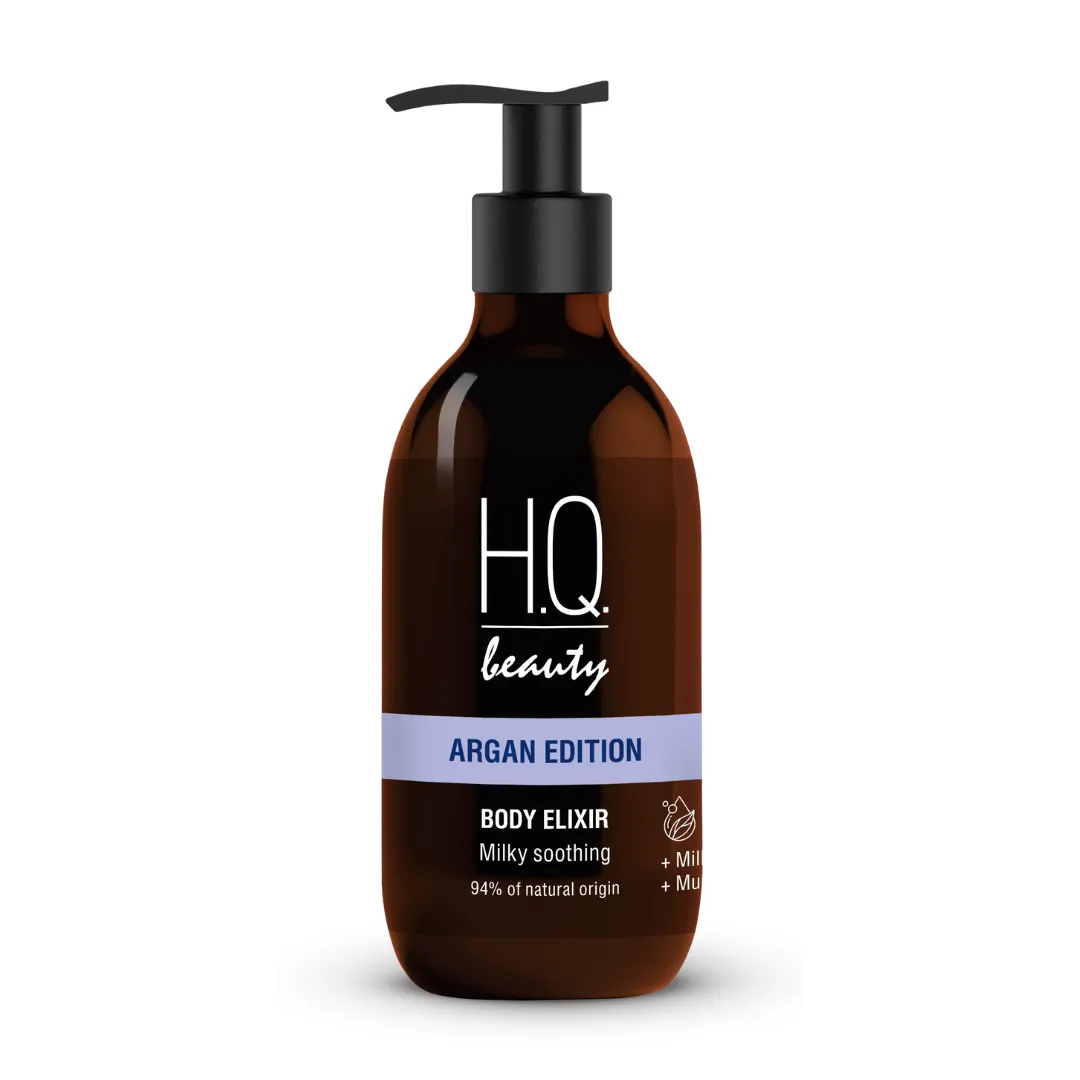H.Q.Beauty АРГАН ЕДІШН Еліксир для пом'якшення шкіри тіла з молочним протеїном, 250мл