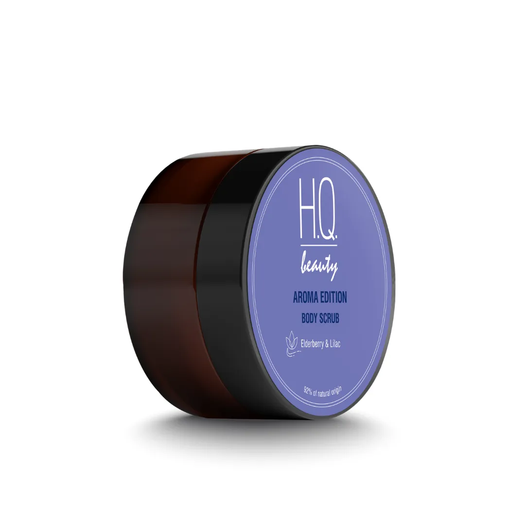 H.Q.Beauty АРОМА ЕДІШН Скраб для тіла живильний з екстрактами бузини та бузку, 200мл
