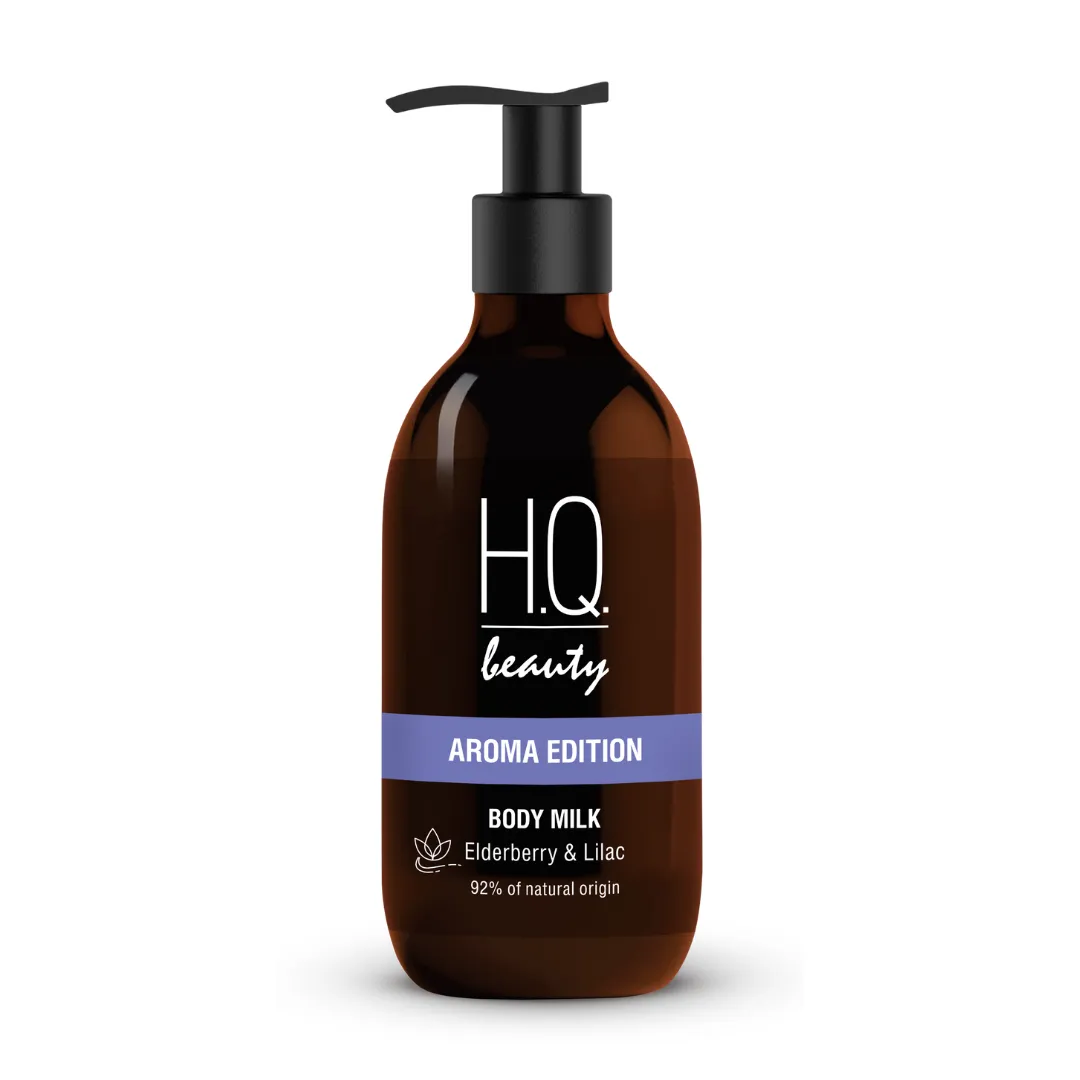 H.Q.Beauty АРОМА ЕДІШН Зволожуюче молочко для тіла з екстрактами бузини та бузку, 250мл
