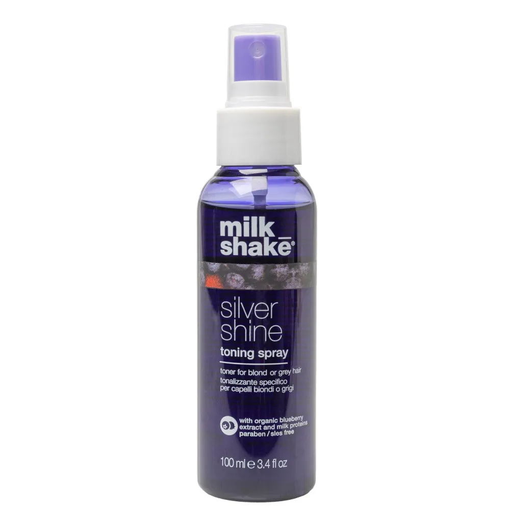 milk_shake silver shine Спрей тонуючий для світлого волосся, 100мл
