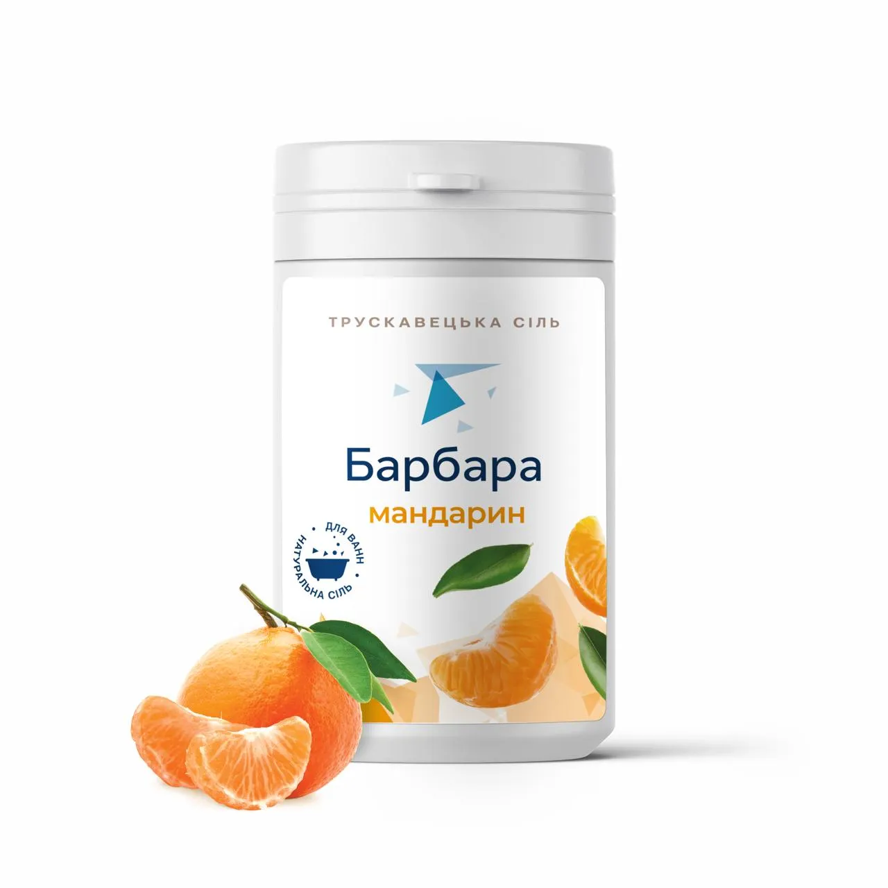 Трускавецька сіль "Барбара" для ванн з додаванням ефірної олії мандарину,1000г