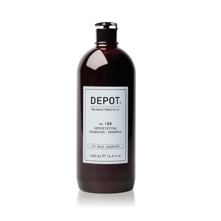 Depot 108 Шампунь для глибокого очищення шкіри голови з деревним вугіллям, 1000мл