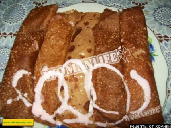 Млинці з ягідним соусом