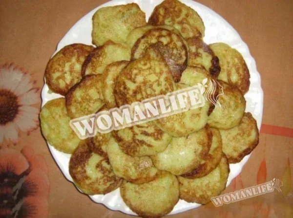 Оладки з кабачків з сиром