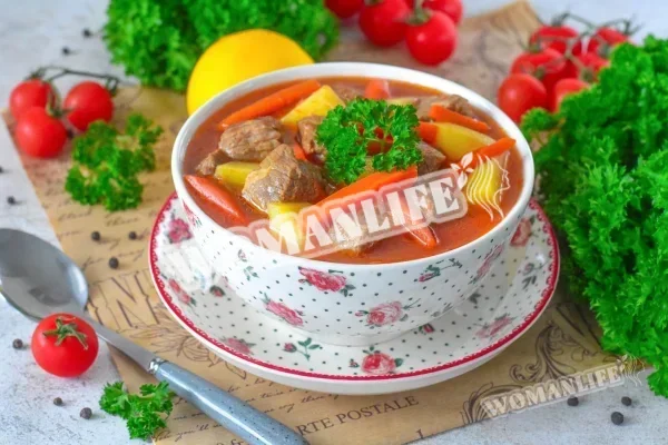 Шурпа з яловичини по-узбецьки