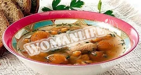 Куряча шорба з аличею по-грузинськи