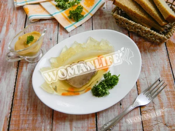 Яловичий холодець з желатином