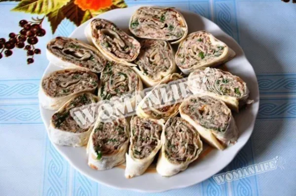 Рибний рулет в лаваші