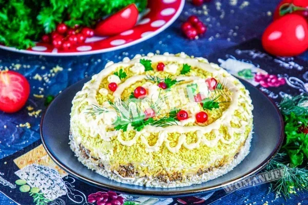 Салат Мімоза з маслом