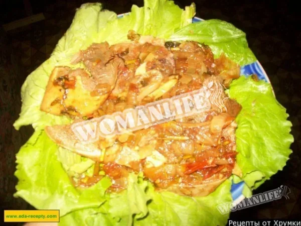 Яловичий язик тушкований з овочами