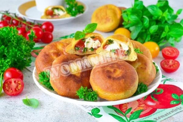Смажені пиріжки без яєць, дріжджів і молока