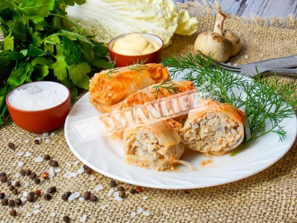 Голубці з фаршем і рисом