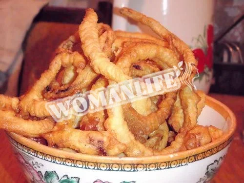 Цибуля в яєчному клярі