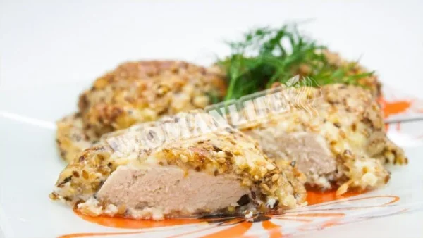 Куряче філе в кунжутній скоринці