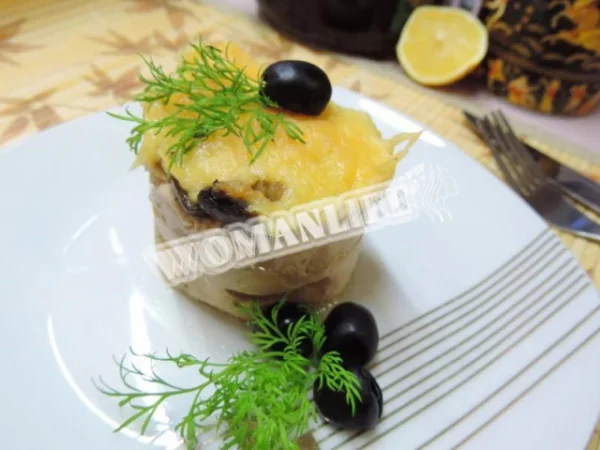 Курячі мафіни з гречкою та грибами