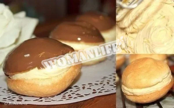 Бісквітний корж з кремом
