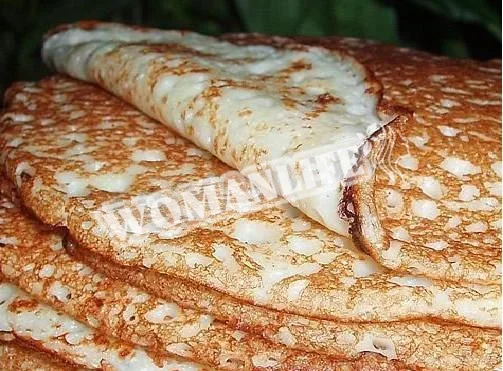 Млинці з теплим молоком