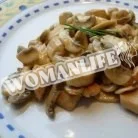 Курка з грибами