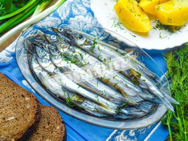 Гостра мойва, засолена в домашніх умовах