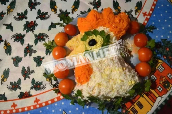 Салат «Золотий півник».