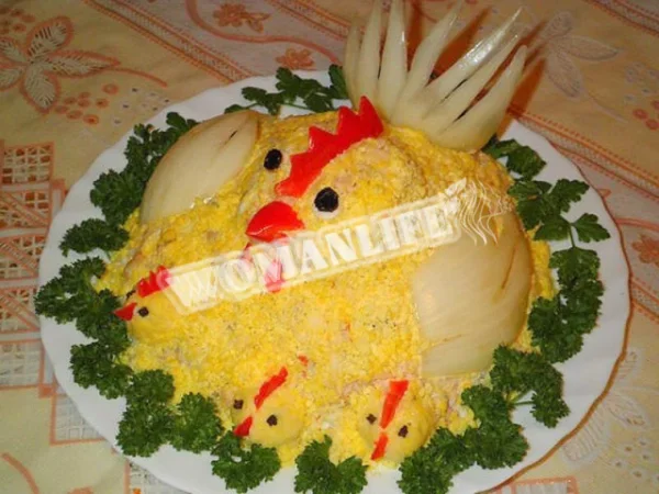 Курячий салат з курчатами