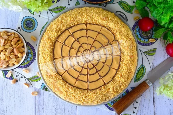 Торт Корівка з вареним згущеним молоком