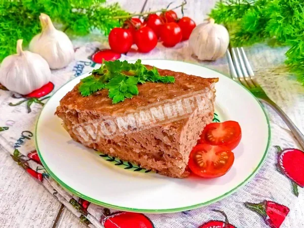 Печінкова запіканка з рисом в духовці