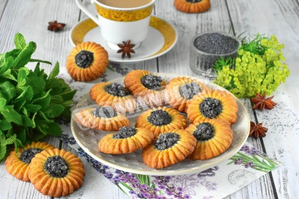 Пісочне печиво з маком в духовці