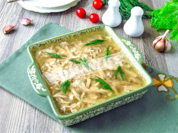 Курячий холодець з желатином