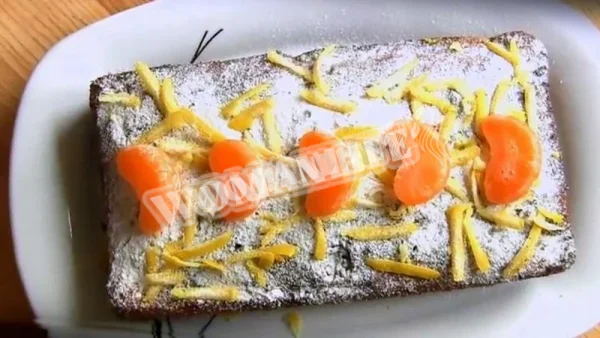 Різдвяний кекс з мандаринами