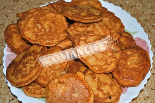 Оладки з ікри карася