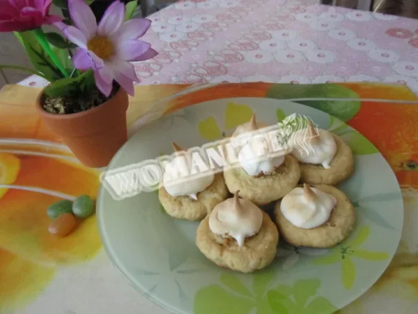 Птифури Сирники з білковим кремом
