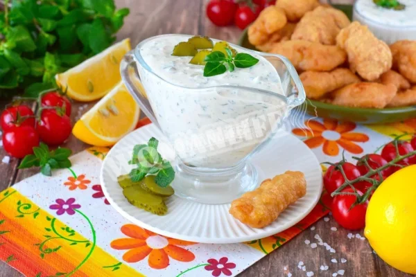 Соус тартар зі сметаною та огірками