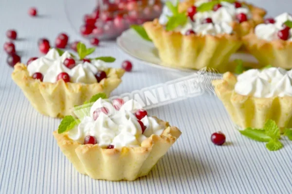 Лимонні кошики з журавлиною