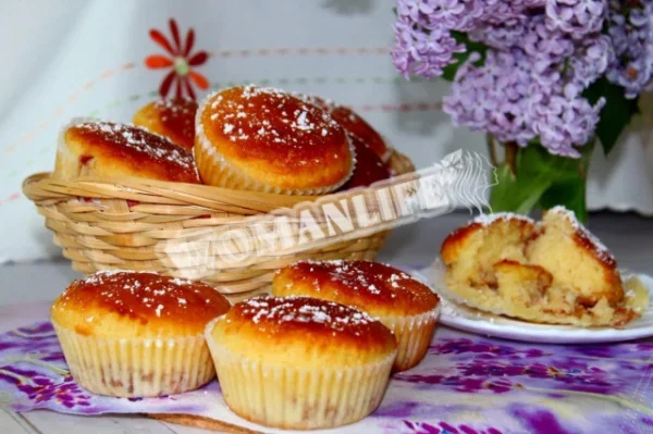 Мафіни з варенням на кефірі