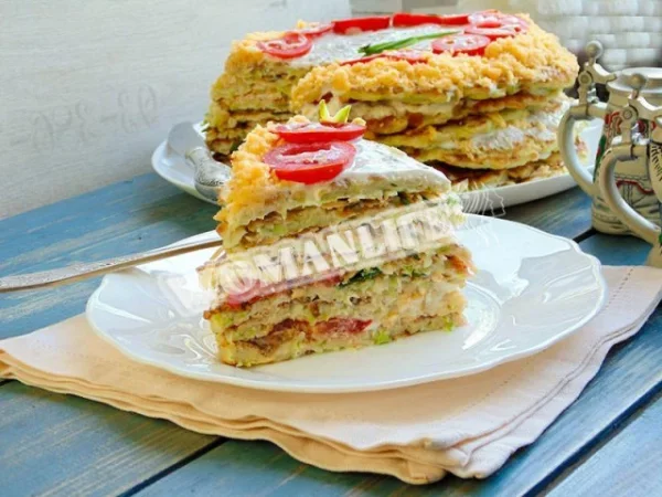 Торт з кабачків з сиром
